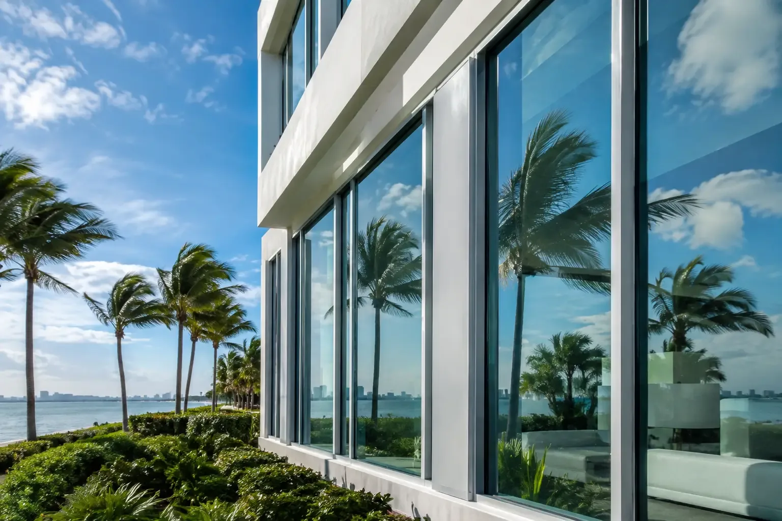 Commercial Windows Built for South Florida Storms