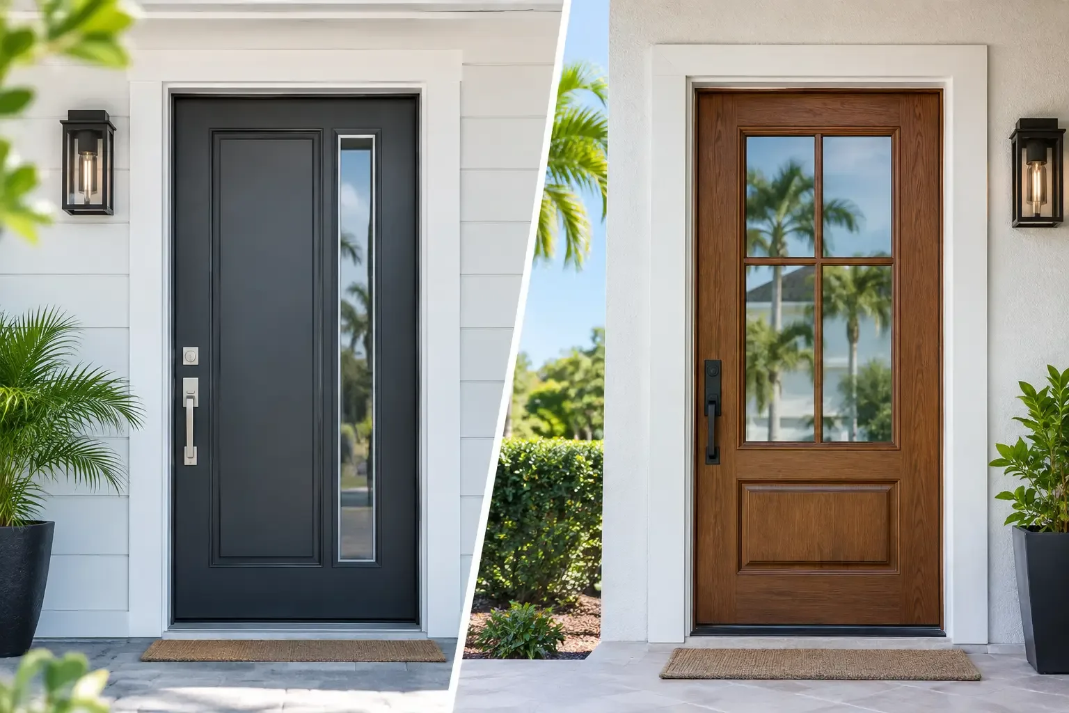 Steel Versus Fiberglass Entry Doors in Florida